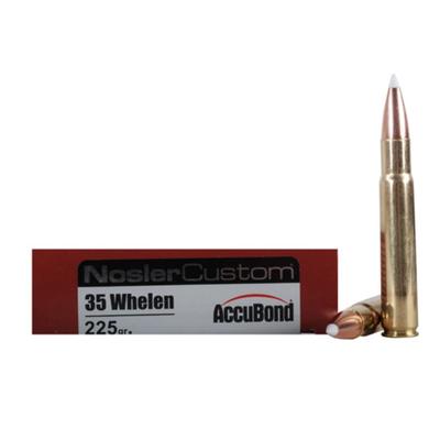 Nosler Ammo Custom 35 Whelen 225 Grain AccuBond 20
