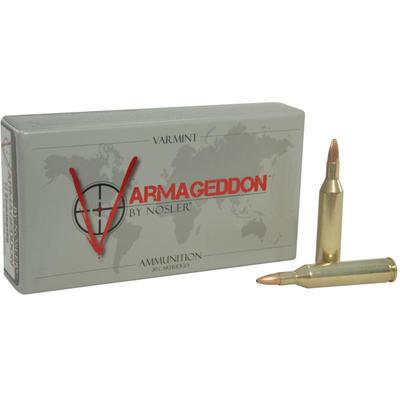 Nosler Ammo Varmageddon 17 Remington Flat Base HP