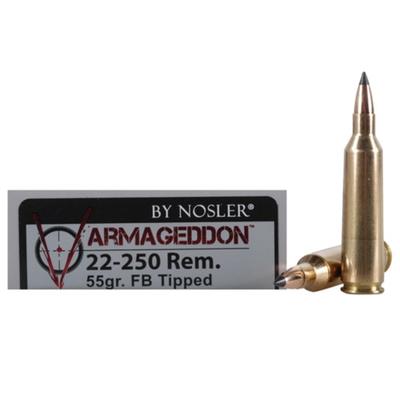 Nosler Ammo Varmageddon 222 Remington Flat Base Ti