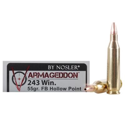Nosler Ammo Varmageddon 243 Winchester Flat Base H