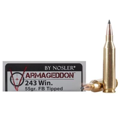 Nosler Ammo Varmageddon 243 Winchester Flat Base T