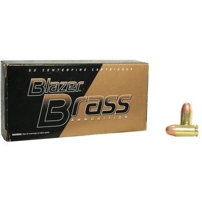 CCI Ammo Blazer Brass 380 ACP FMJ 95 Grain 50 Roun