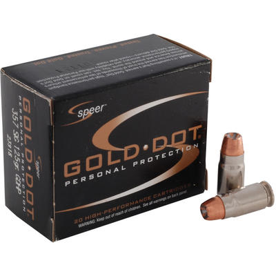 Speer Ammo Gold Dot 357 Sig Sauer 125 Grain Gold D