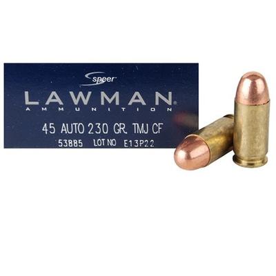 Speer Ammo Lawman Clean Fire 45 ACP 230 Grain Tota