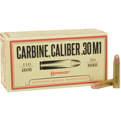 Hornady Ammo 30 Carbine 110 Grain FMJ 50 Rounds [8