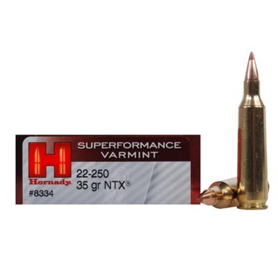 Hornady Ammo Superformance 22-250 Remington NTX Le