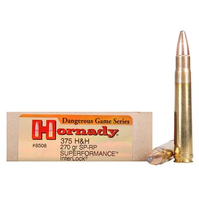 Hornady Ammo Dangerous Game Interlock 375 H&H