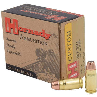 Hornady Ammo 357 Sig Sauer Jacketed Flat Point/XTP