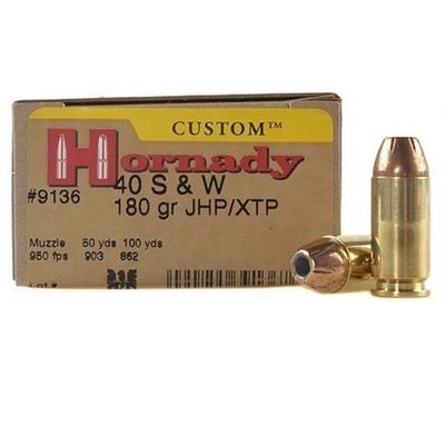 Hornady Ammo 40 S&W XTP JHP 180 Grain 20 Round