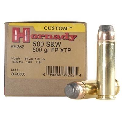 Hornady Ammo 500 S&W 500 Grain XTP Flat Point Hornady Ammo 500 S&W 500 Grain XTP Flat Point