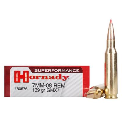 Hornady Ammo GMX 7mm-08 Remington GMX 139 Grain 20