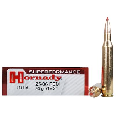 Hornady Ammo Superformance 25-06 Rem GMX 90 Grain