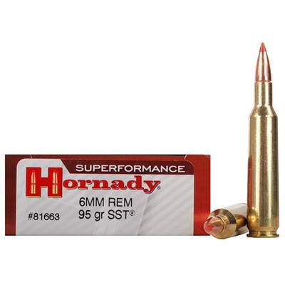 Hornady Ammo Super Shock Tip 6mm Remington SST 95