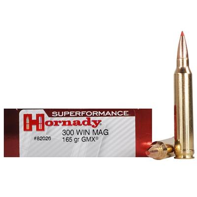 Hornady Ammo GMX 300 Win Mag GMX 165 Grain 20 Roun Hornady Ammo GMX 300 Win Mag GMX 165 Grain 20 Roun
