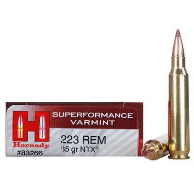 Hornady Ammo NTX 223 Remington NTX 35 Grain 20 Rou Hornady Ammo NTX 223 Remington NTX 35 Grain 20 Rou