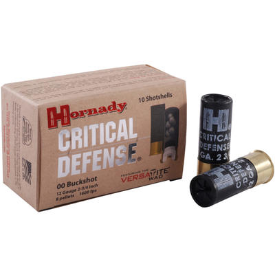 Hornady Shotshells 12 Gauge 2.75in 00 Buckshot 10