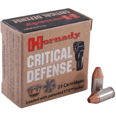 Hornady Ammo Critical Defense 380 ACP FTX 90 Grain