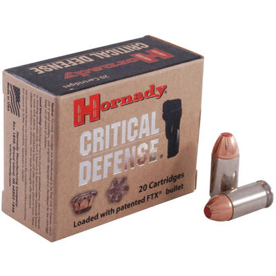 Hornady Ammo Critical Defense 45 ACP 185 Grain 20