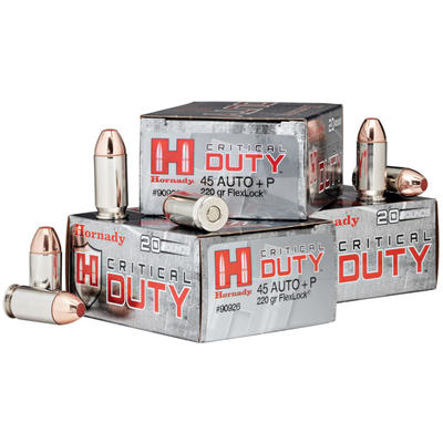 Hornady Ammo Critical Duty 45 ACP+P FlexLock 220 G
