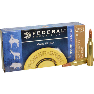 Federal Ammo Power-Shok 243 Winchester 85 Grain Co