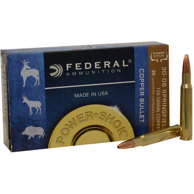 Federal Ammo Power-Shok 30-06 Springfield 150 Grai