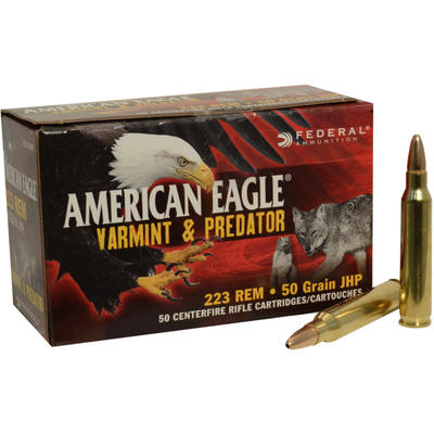 Federal Ammo American Eagle 223 Remington 50 Grain
