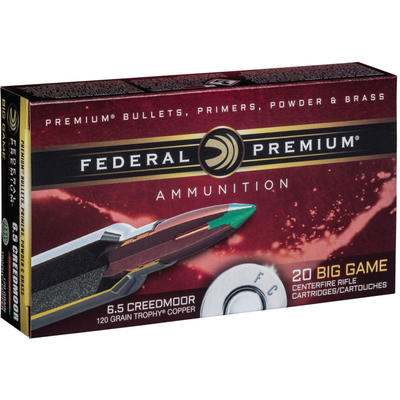 Federal Ammo Vital-Shok 6.5 Creedmoor 120 Grain Tr