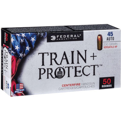 Federal Ammo Train and Protect 45 ACP 230 Grain Ve