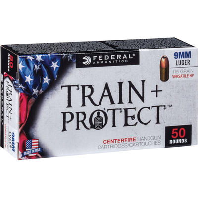 Federal Ammo Train and Protect 9mm 115 Grain Verst