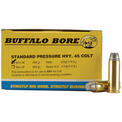 Buffalo Bore Ammo 45 Colt (LC) Hard Cast 255 Grain