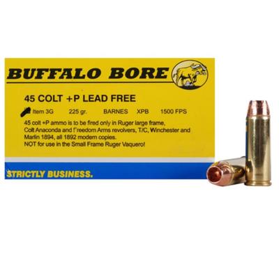 Buffalo Bore Ammo 45 Colt+P (LC) Lead-Free Barnes