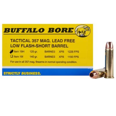 Buffalo Bore Ammo 357 Magnum Lead-Free XPB 125 Gra