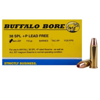 Buffalo Bore Ammo 38 Special+P Barnes TAC-XP 110 G