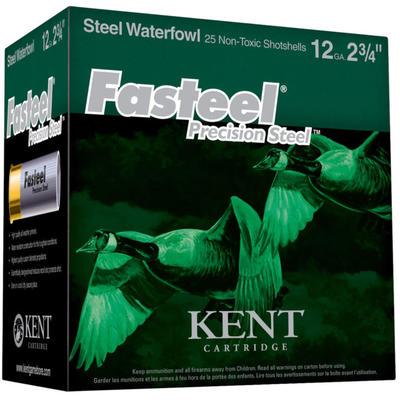 Kent Shotshells Fasteel 12 Gauge 2.75in 1-1/8oz #2