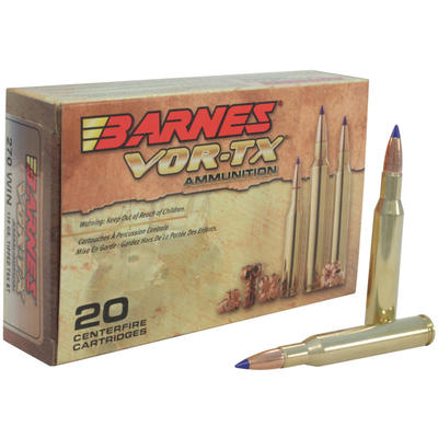 Barnes Ammo Vor-Tx 270 Winchester 130 Grain TSX Bo