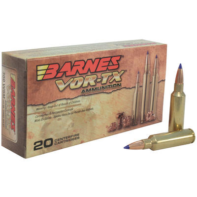 Barnes Ammo Vor-Tx 300 WSM 150 Grain TSX Boat Tail