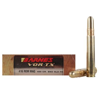 Barnes Ammo Vor-Tx 416 Magnum RN Banded Solid 400 Barnes Ammo Vor-Tx 416 Magnum RN Banded Solid 400
