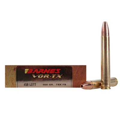 Barnes Ammo Vor-Tx 458 LOTT TSX Flat Base 500 Grai Barnes Ammo Vor-Tx 458 LOTT TSX Flat Base 500 Grai