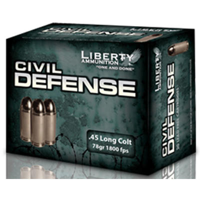 Liberty Ammo Civil Defense 45 Colt (LC) 78 Grain L