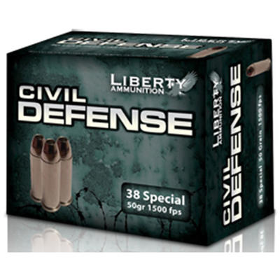 Liberty Ammo Civil Defense 38 Special LF Fragmenti