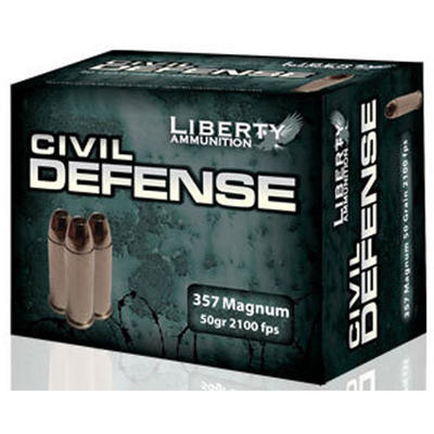 Liberty Ammo Civil Defense 357 Magnum 50 Grain LF