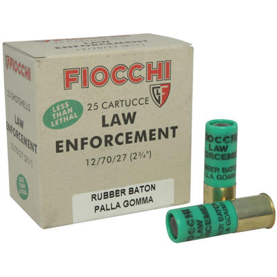 Fiocchi Shotshells Rubber Baton Slug 12 Gauge 2.75