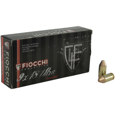 Fiocchi Ammo Specialty 9x18mm Ultra Police 100 Gra