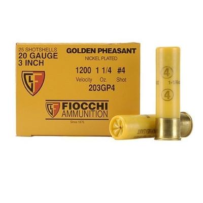 Fiocchi Shotshells Golden Pheasant 20 Gauge 3in 1- Fiocchi Shotshells Golden Pheasant 20 Gauge 3in 1-