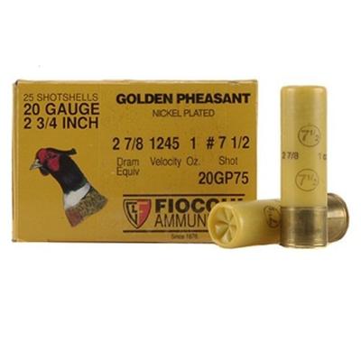 Fiocchi Shotshells Golden Pheasant 20 Gauge 2.75in Fiocchi Shotshells Golden Pheasant 20 Gauge 2.75in