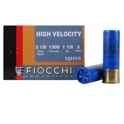 Fiocchi Shotshells HV 16 Gauge 2.75in 1-1/8oz #5-S