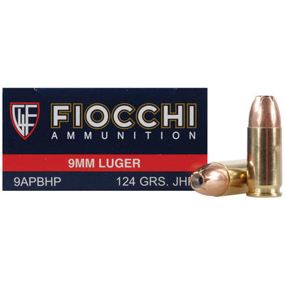 Fiocchi Ammo Shooting Dynamics 9mm 124 Grain JHP 5
