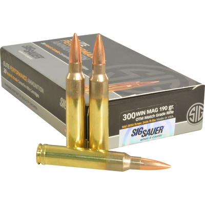 Sig Sauer Ammo Match 300 Win Mag 190 Grain Open Ti