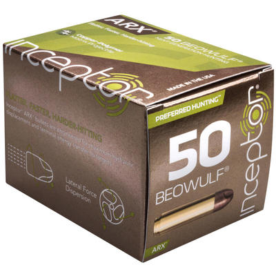 PolyCase Ammo Inceptor Hunting 50 Beowulf 200 Grai PolyCase Ammo Inceptor Hunting 50 Beowulf 200 Grai