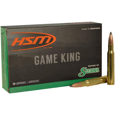 HSM Ammo Game King 30-06 Springfield 165 Grain SBT